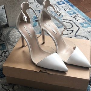 White Zara pumps